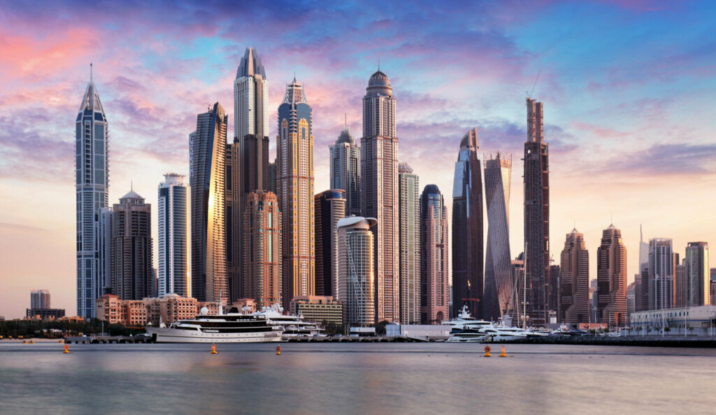 Dubai Skyline at Sunset